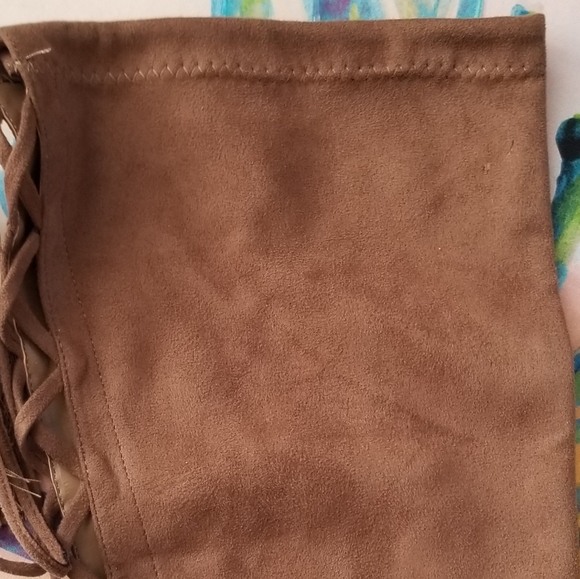 Cape Robbin Taupe OTK Drawstring Boot - Picture 6 of 6